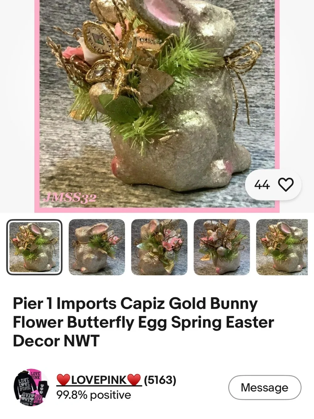 Pier 1 Imports bunny centerpiece
